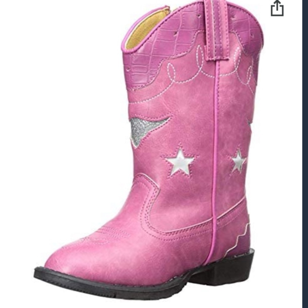 Girls size 12 smoky mountain boots (austin lights) Used and worn